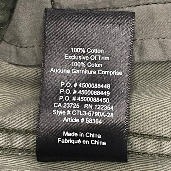 TNA Alix High Waisted Elastic Cuff Camo Print Ankle Jogger Pants Green Small EUC - Picture 11 of 11